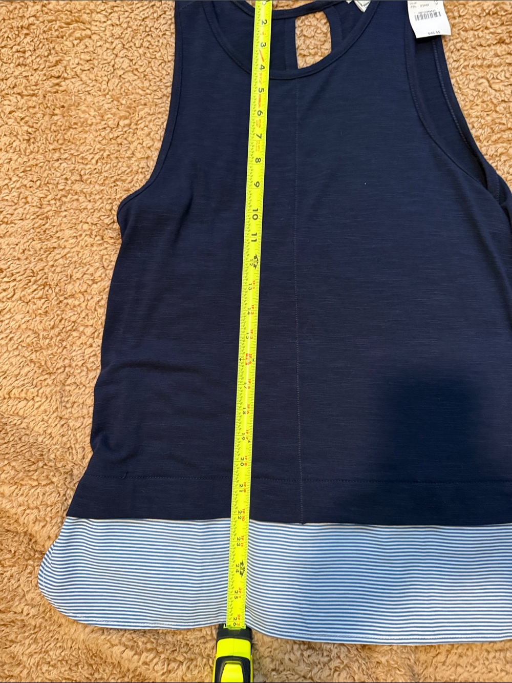 J. Crew Navy Sleeveless Tank Top - Picture 5 of 7